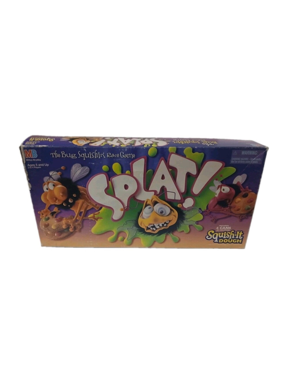 SPLAT! 1990 Milton Bradley The Bug Squishing Race Board Game Incomplete